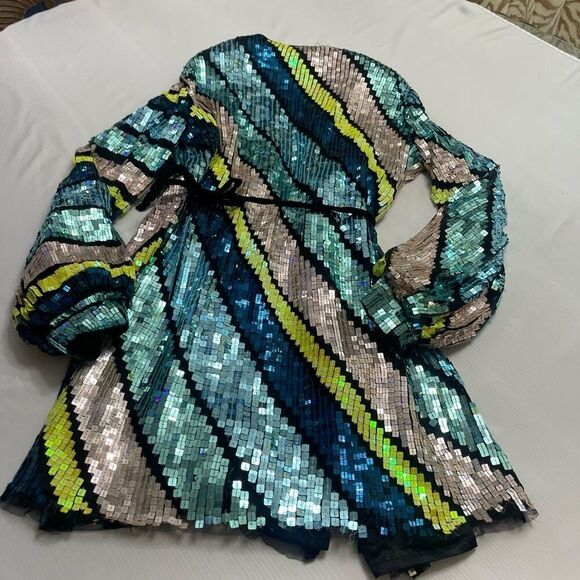 Circus Hotel Sequin Wrap Cocktail Dress Size 38 US 2-4 - Picture 9 of 10